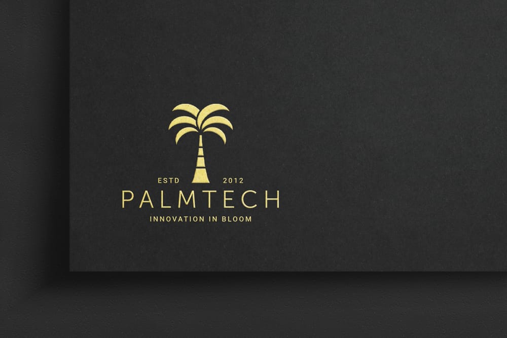 Palmtech Brand Logo Mockup