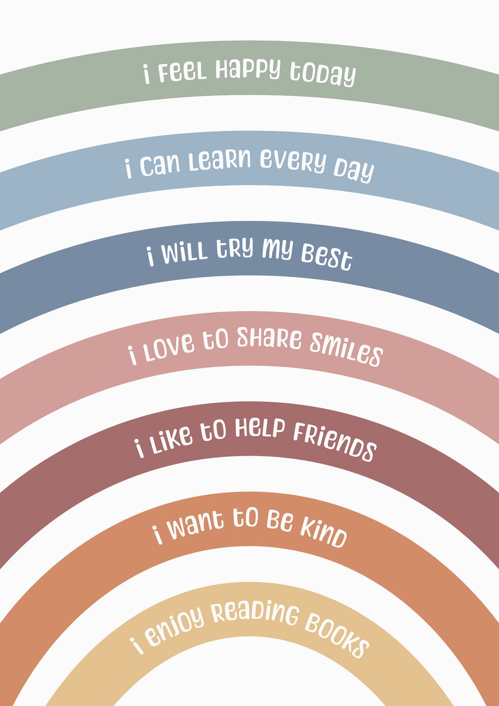 Daily Affirmation Wall Art Poster