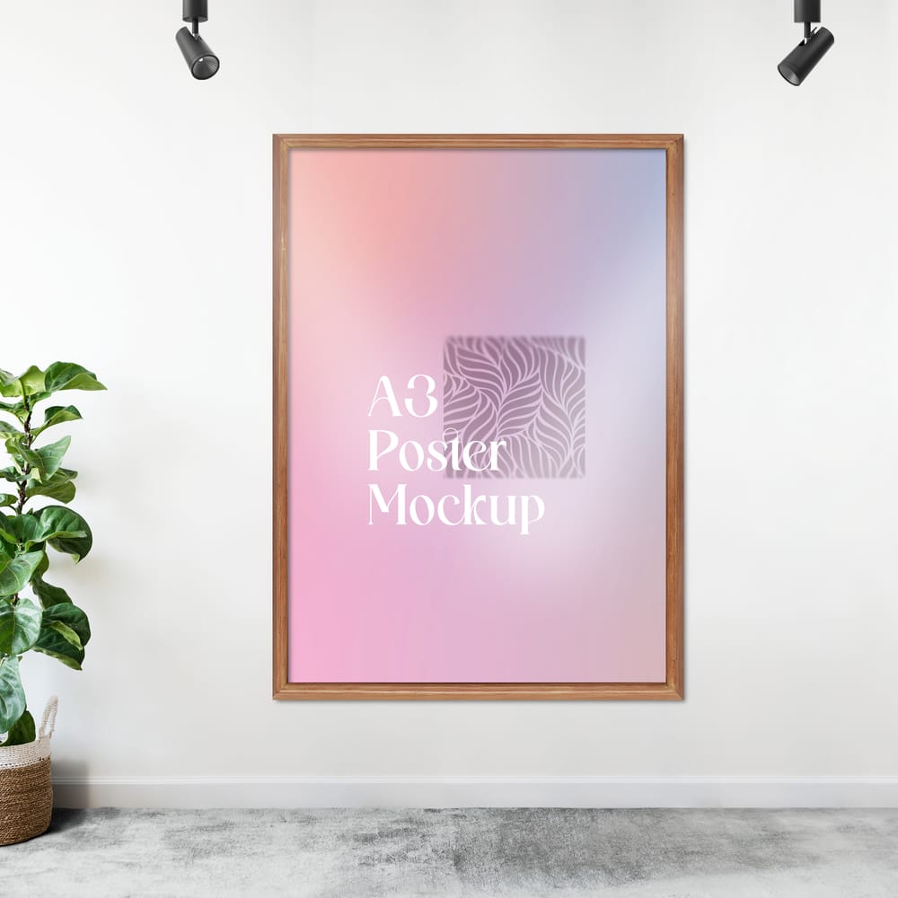 Frame A3 Poster Mockup