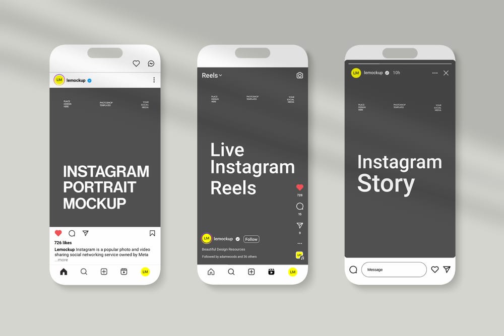 Instagram UI-UX Mockup