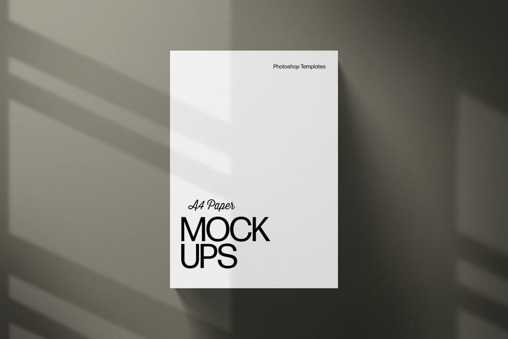Letter Paper Scenes Mockup