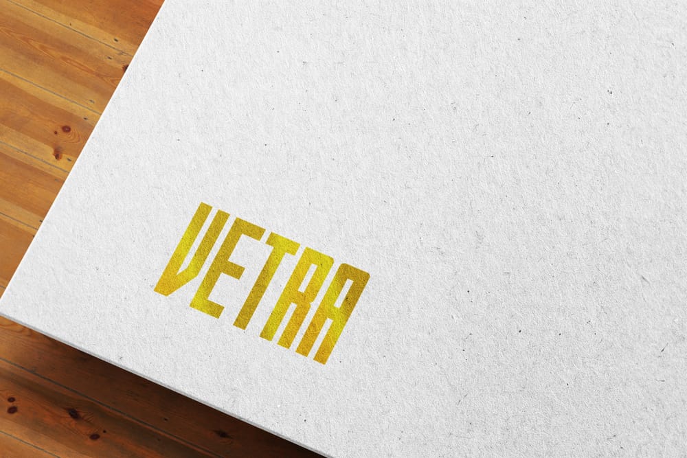 Logo Mockup on Wood Floor Background