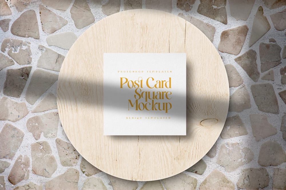 Elegant Square Postcard Presentation