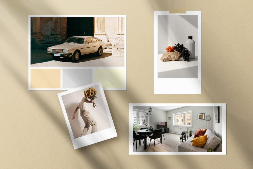 Classic Polaroid Photo Mockup