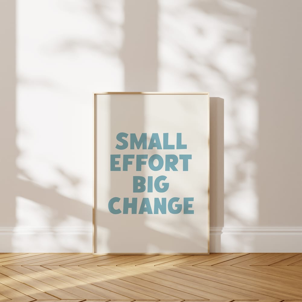Small Effort Big Change Poster