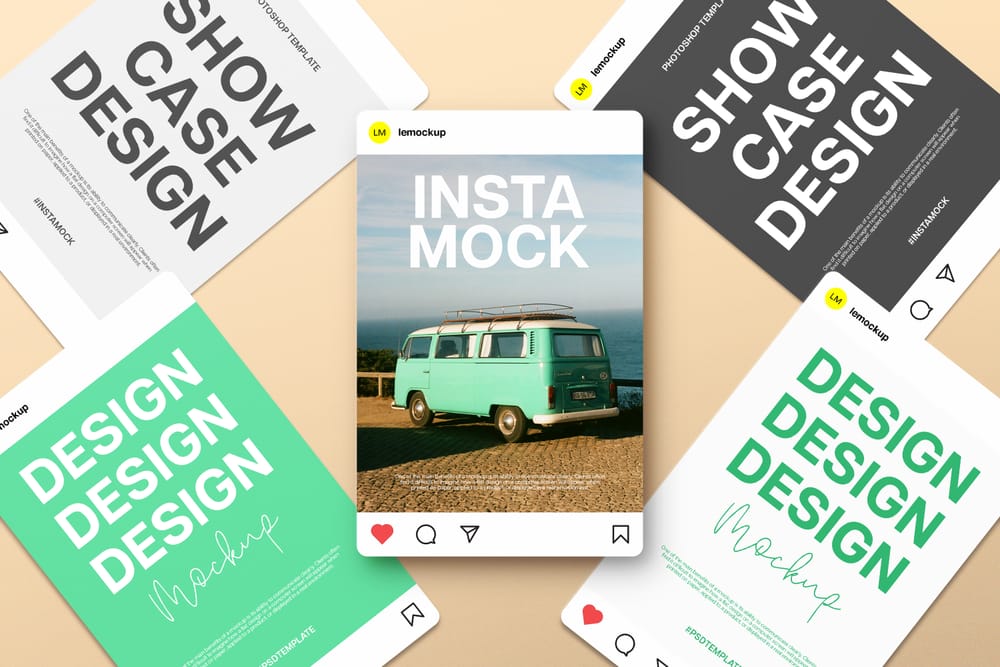 Social Media Portrait Mockup
