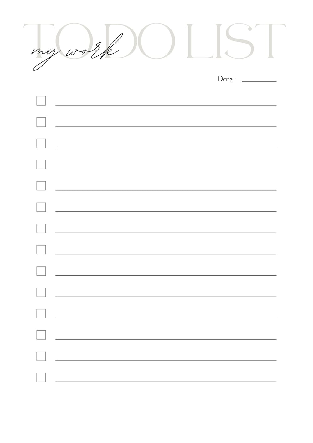 Elegant To Do List