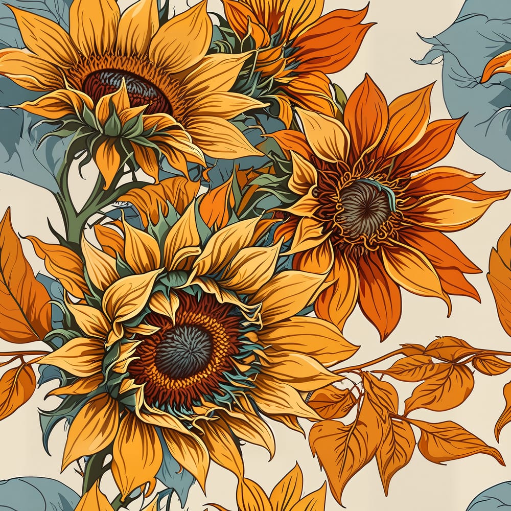 Sunburst Bloom Pattern