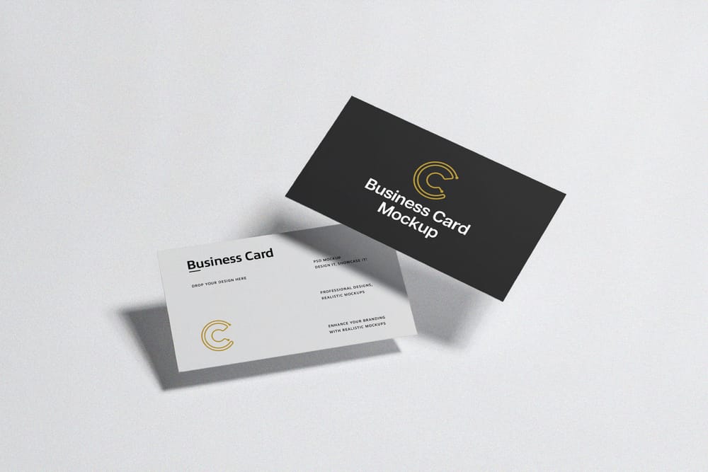 Dual Business Card Mockup