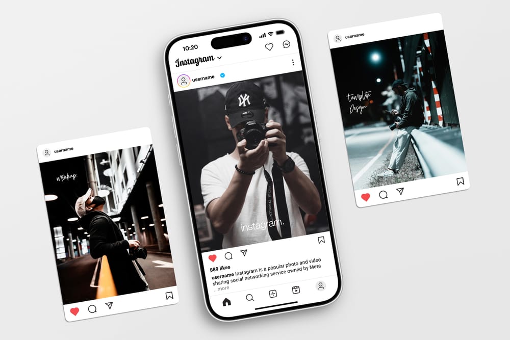 Instagram Feed Showcase Mockup