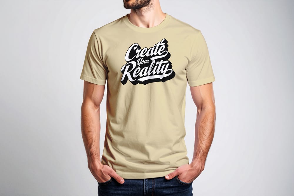 Men’s Crewneck T-Shirt Mockup