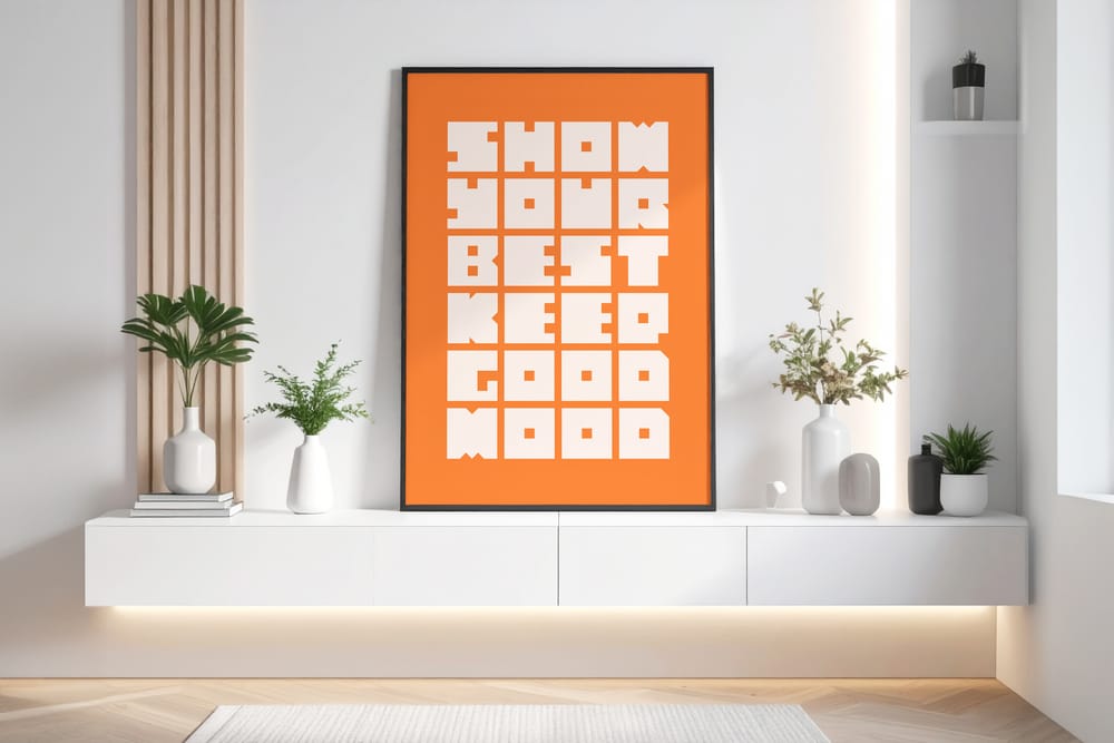 Modern Grid Frame Mockup