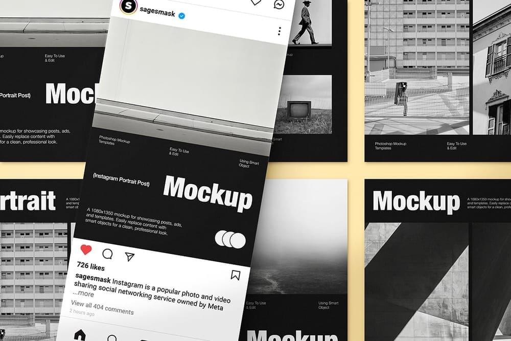 Modern Instagram Feed Mockup