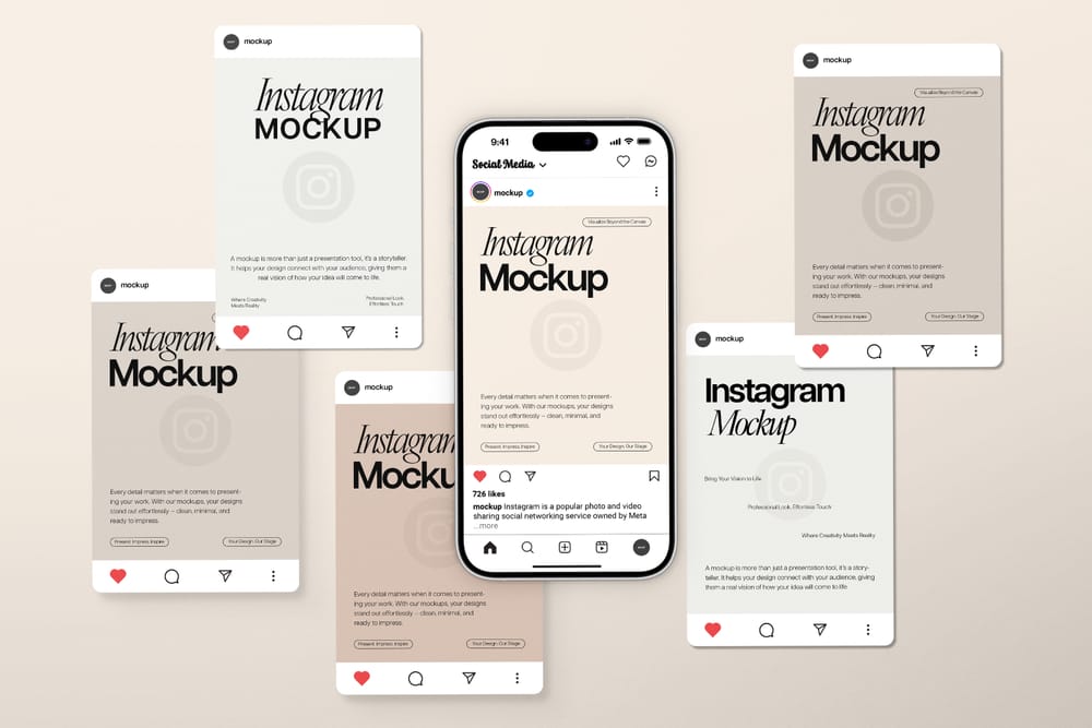 Neutral Tone Instagram Mockup