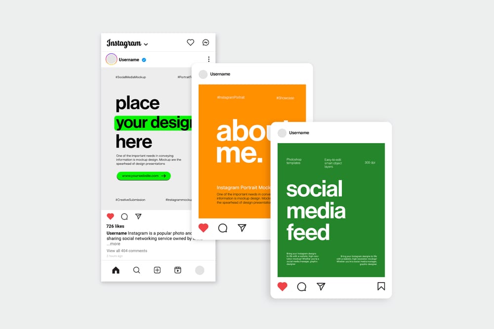 UI Instagram Post Mockup