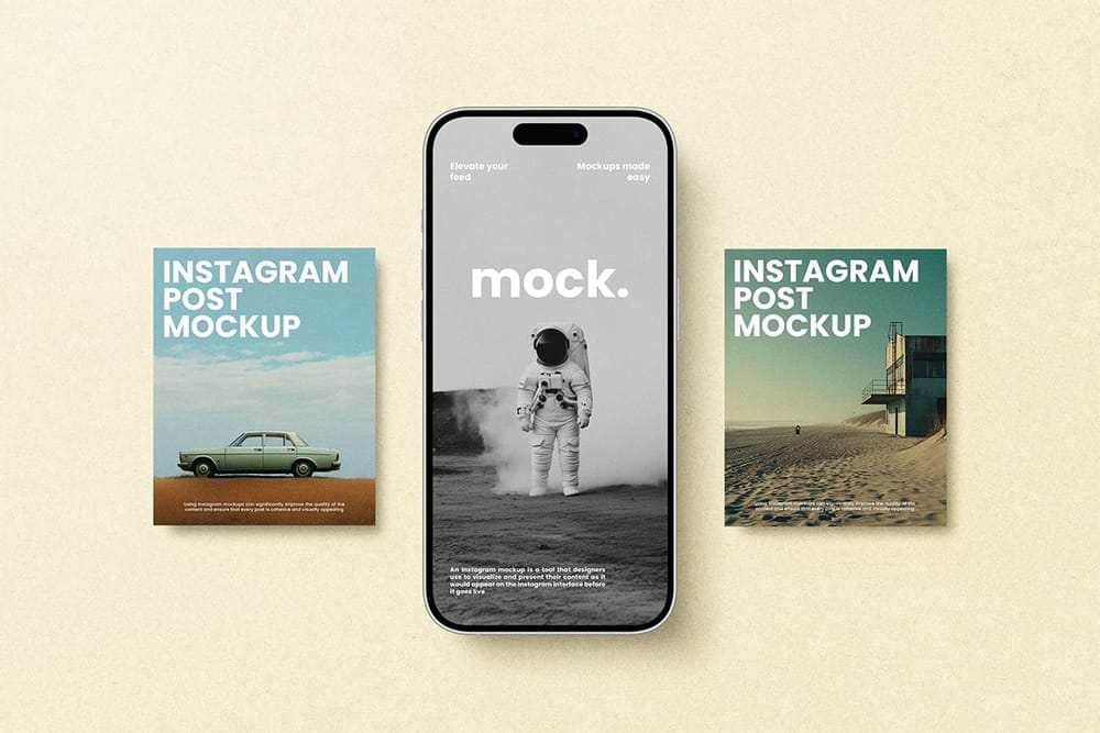 Versatile Instagram Portrait Post Mockup