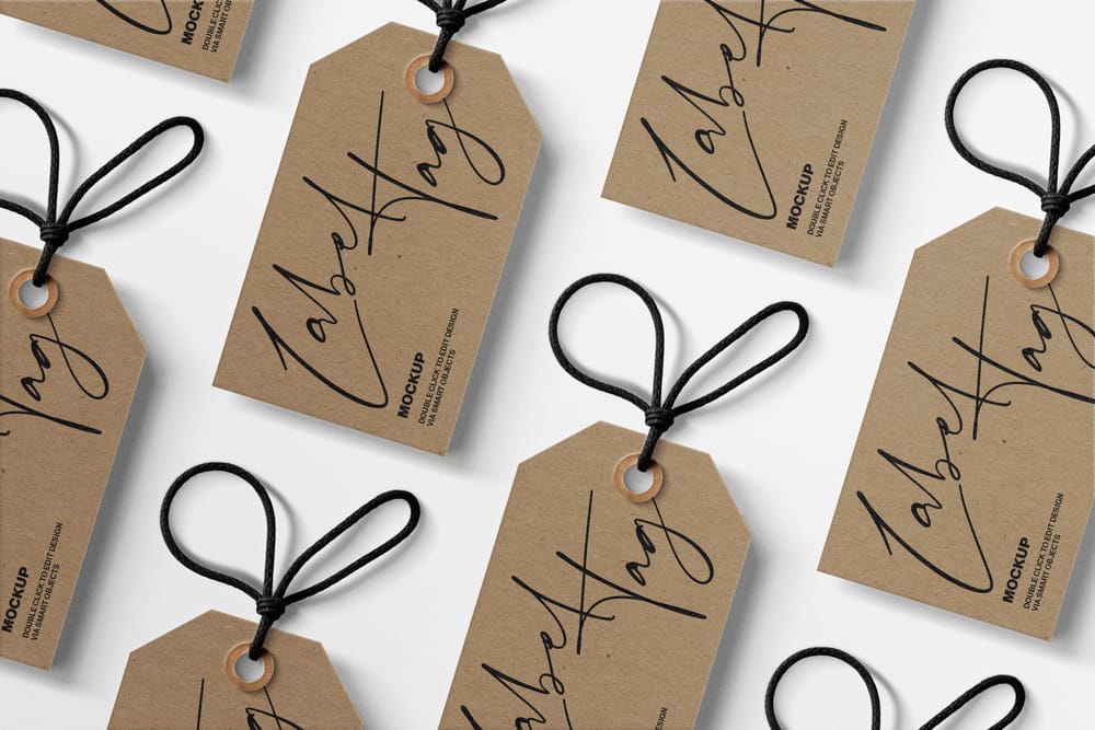 Elegant Label Tag Mockup