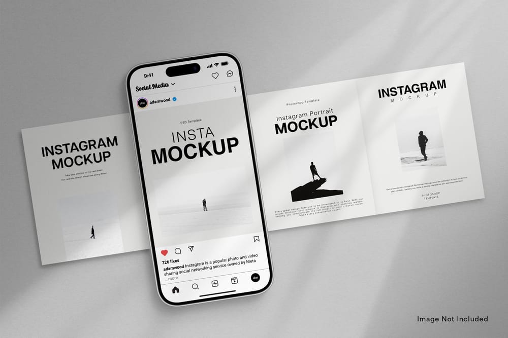 Minimalist Presentation Instagram Mockup