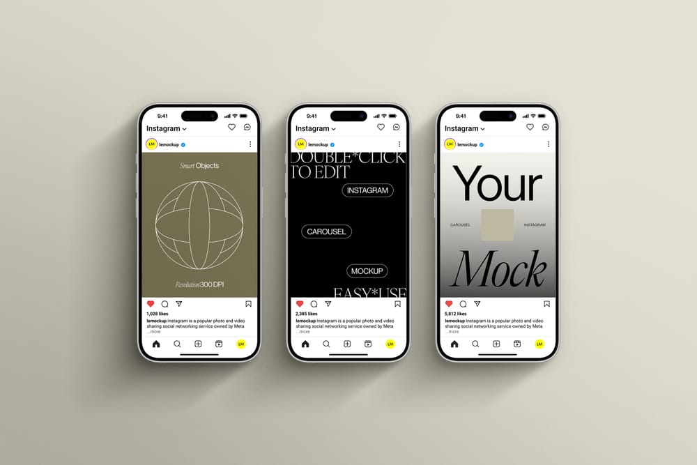 iPhone 17 Instagram Mockups