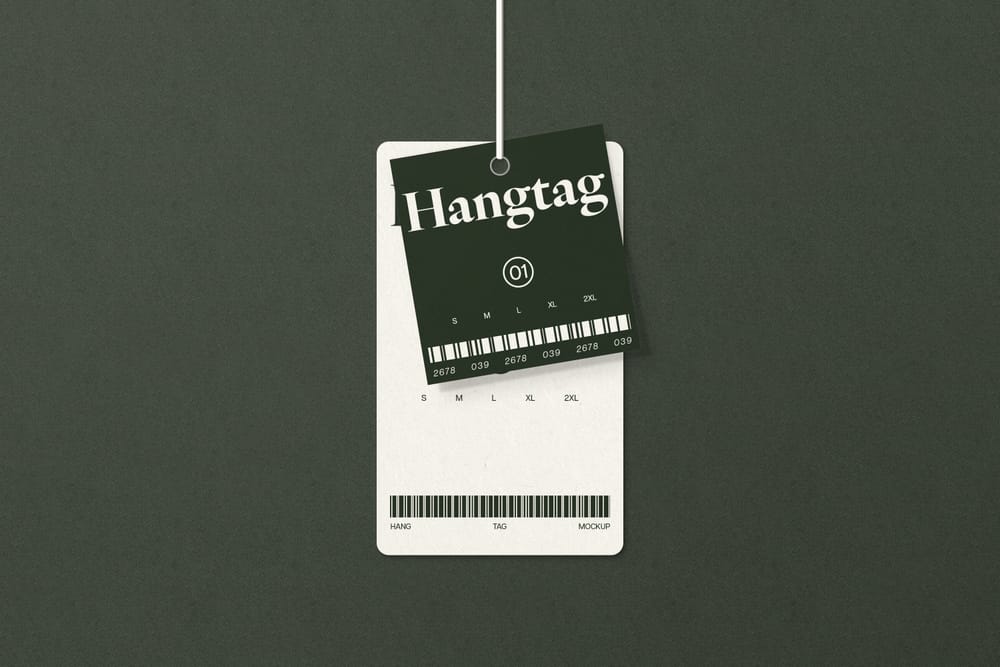 Premium Hangtag Mockup