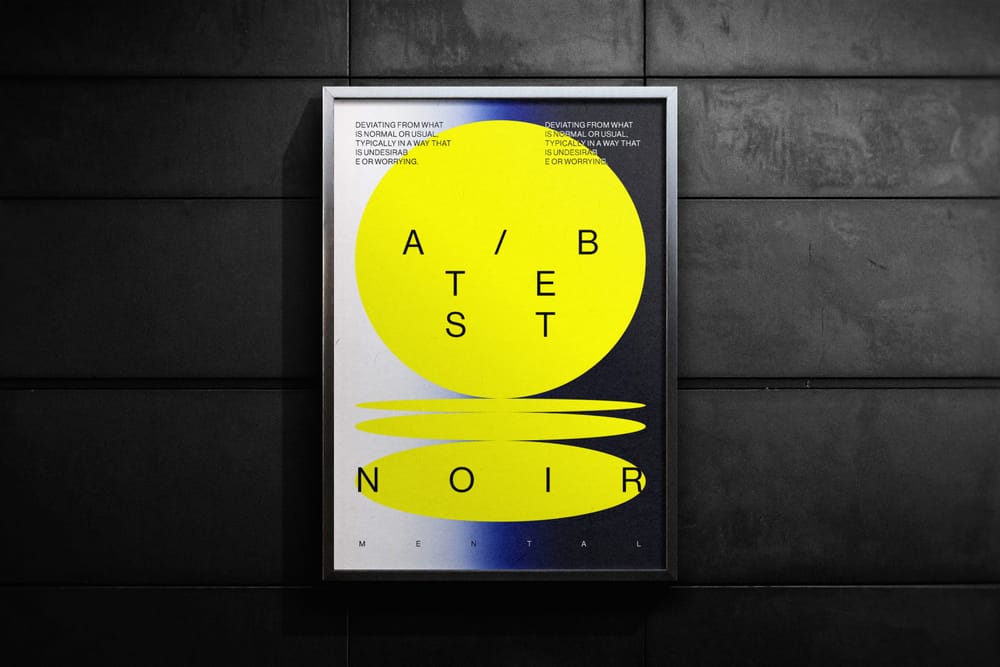 A0 Billboard Poster Mockup