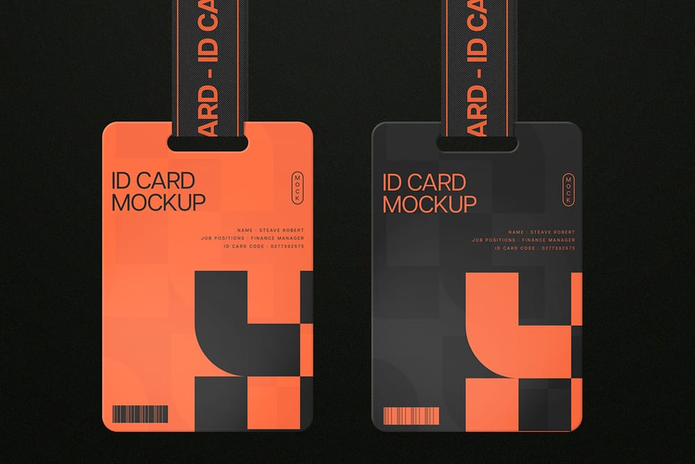 Simple Id Card Mockup
