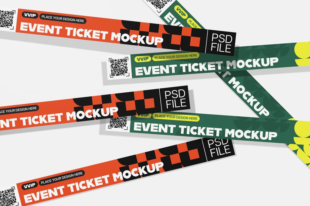 Premium Event Ticket Mockup