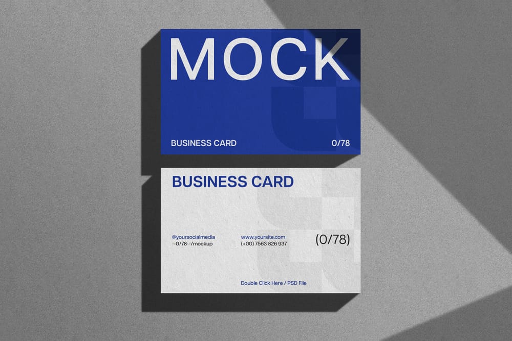 Simple Business Card Mockup