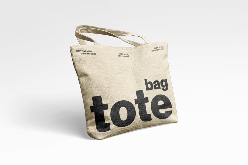Fabric Totebag Mockup