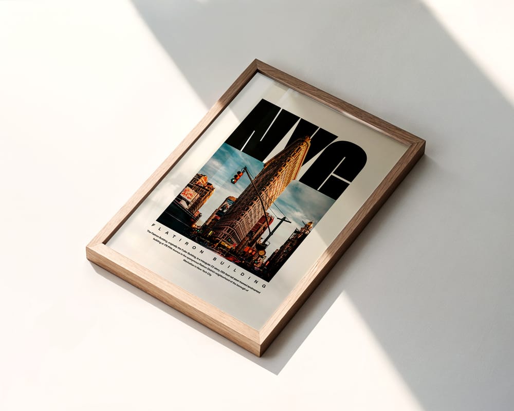 Minimal Wooden Frame Mockup