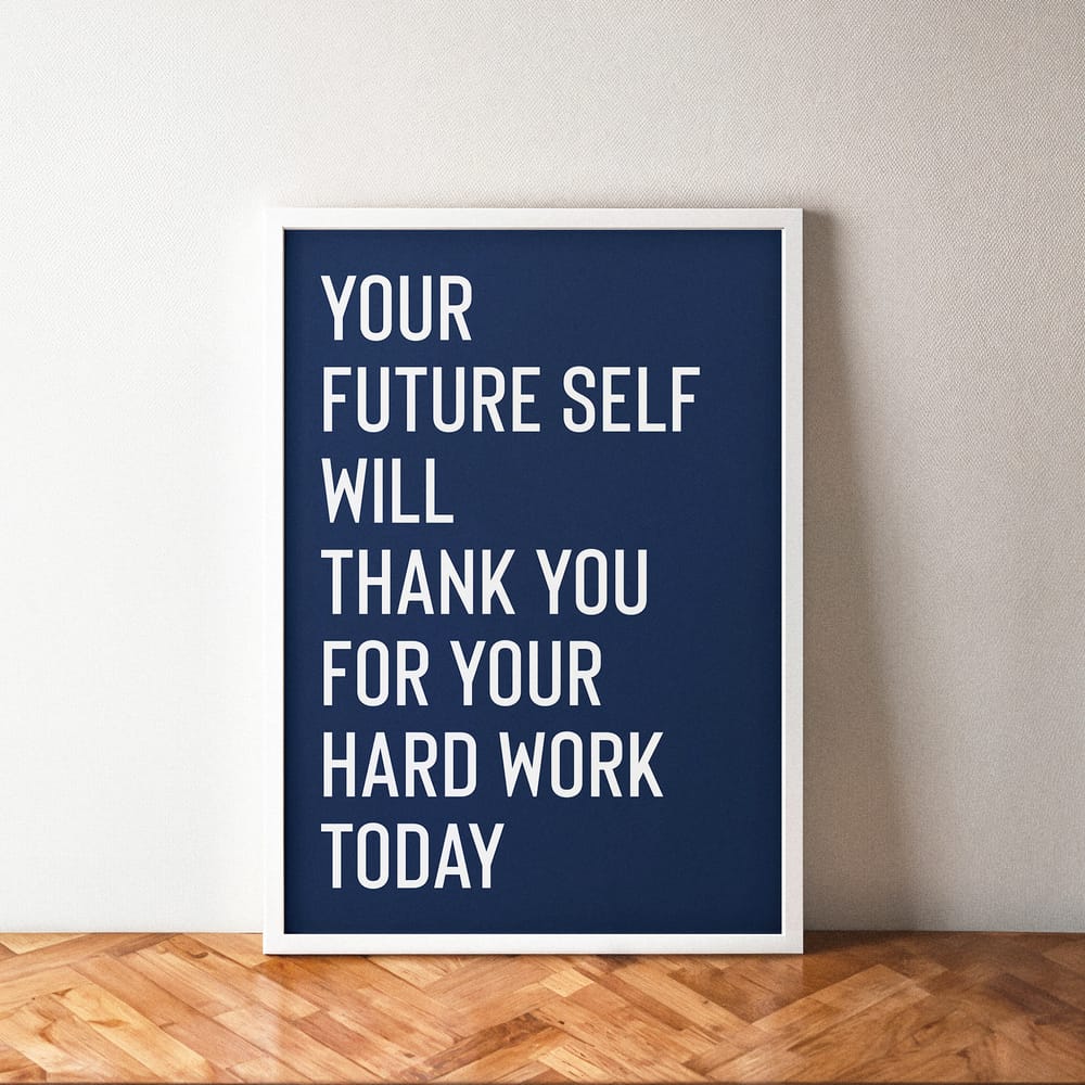 White A2 Frame Mockup