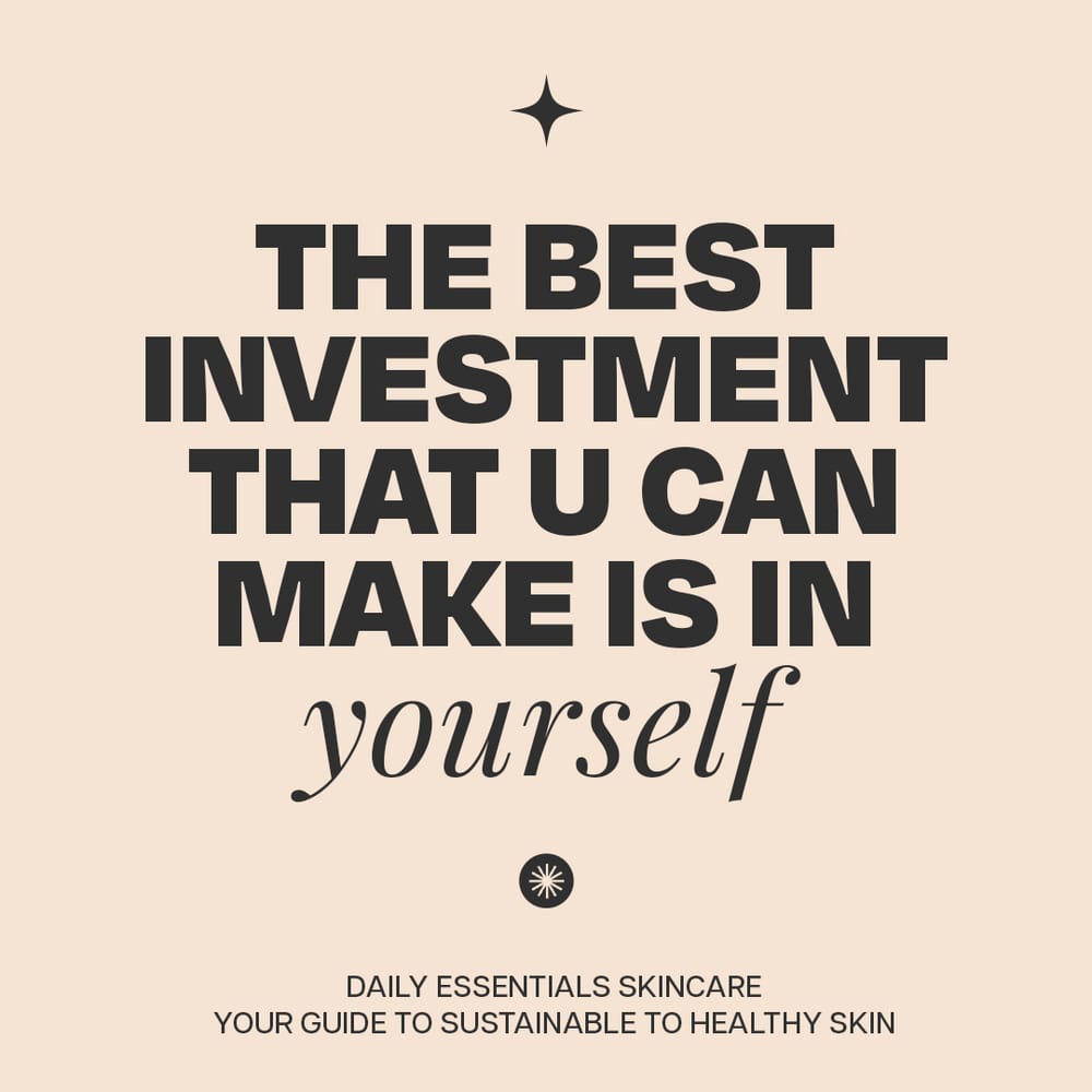 The Best Investment Men's Skincare Instagram Post Template