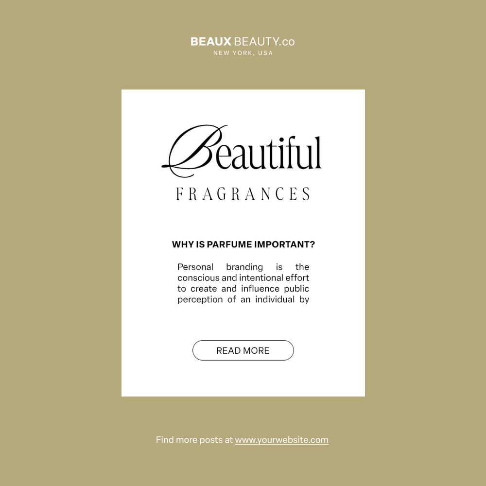 Beautiful Fragrances Instagram Post Template