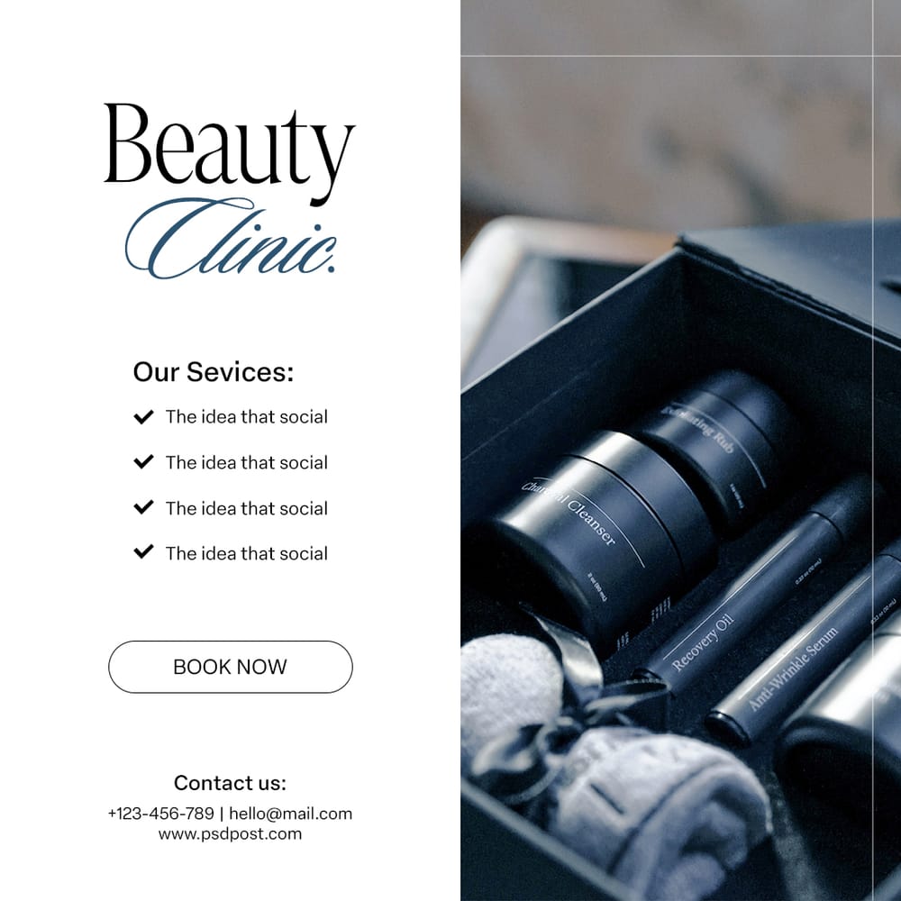 Beauty Clinic Instagram Post Template
