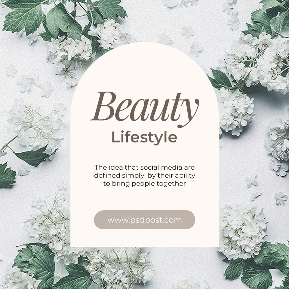 Beauty Life Style Instagram Post Template