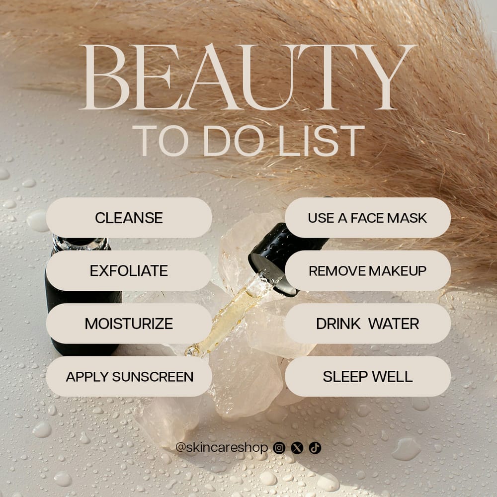 Beauty To Do List Skincare Essence Instagram Post
