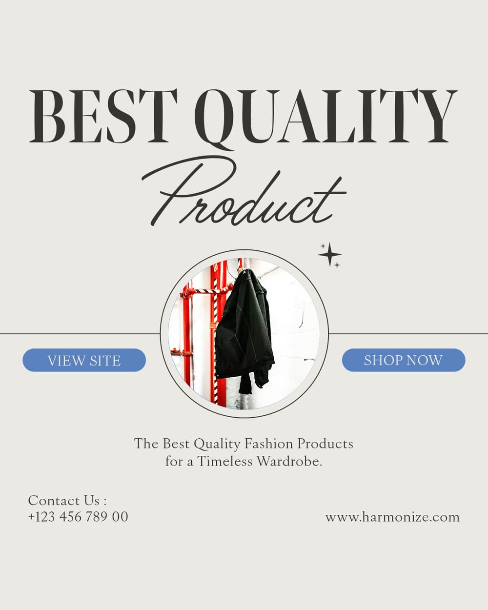 Best Quality Product Harmonize Instagram Post