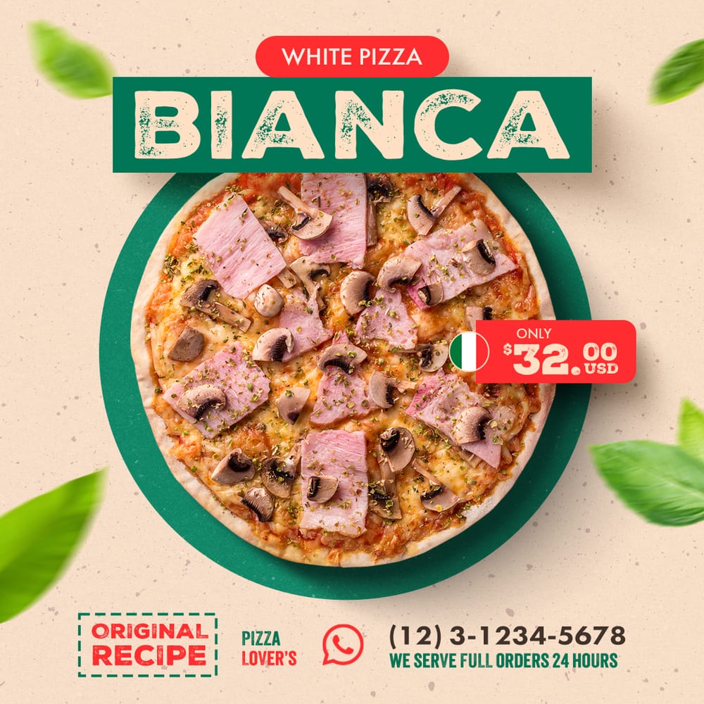 Bianca White Pizza Exobites Instagram Post