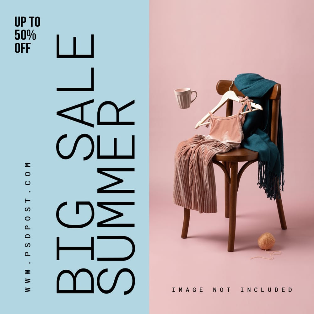 Big Sale Summer Instagram Post Template
