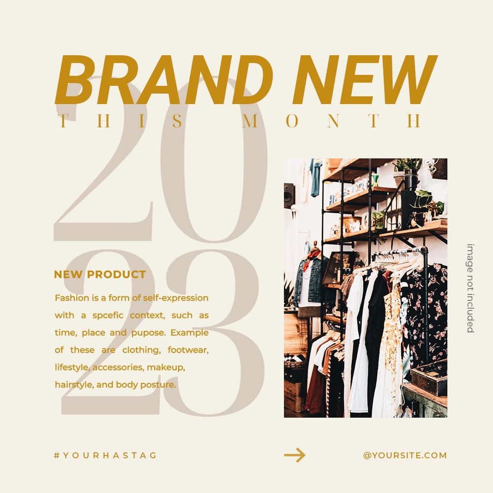 Brand New This Month Instagram Post Template
