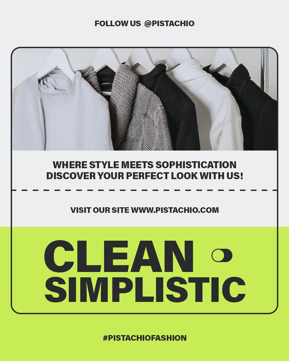 Clean Simplistic Pistachio Instagram Post