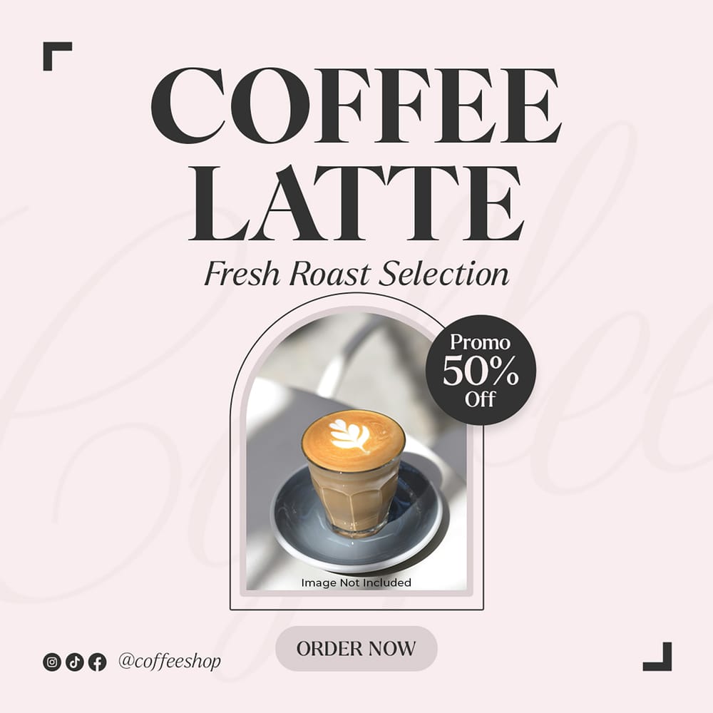 Coffee Latte Coffee Brewal Instagram Post
