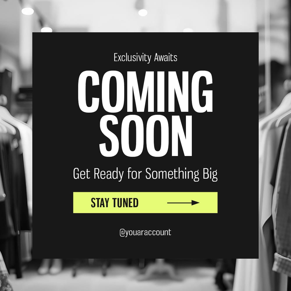 Coming Soon Fashion Aurum Instagram Post