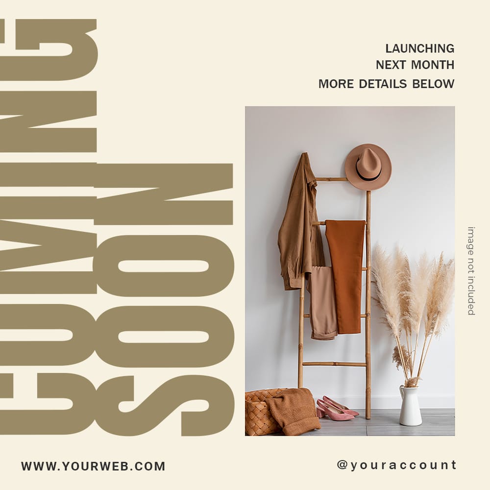 Coming Soon Launching Next Month Instagram Post Template