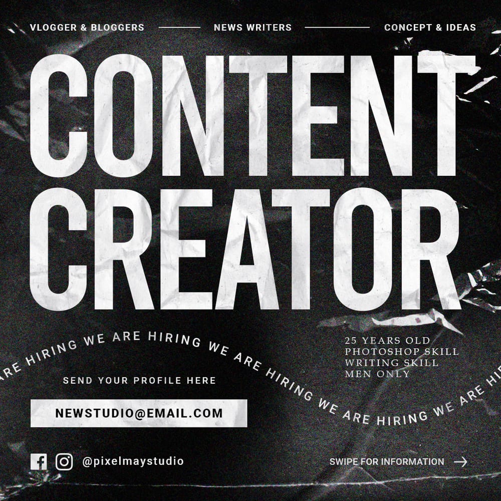 Content Creator Instagram Post Template