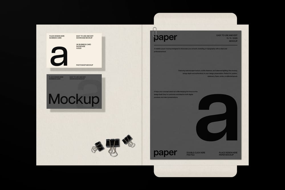 Elegant Stationery Mockup