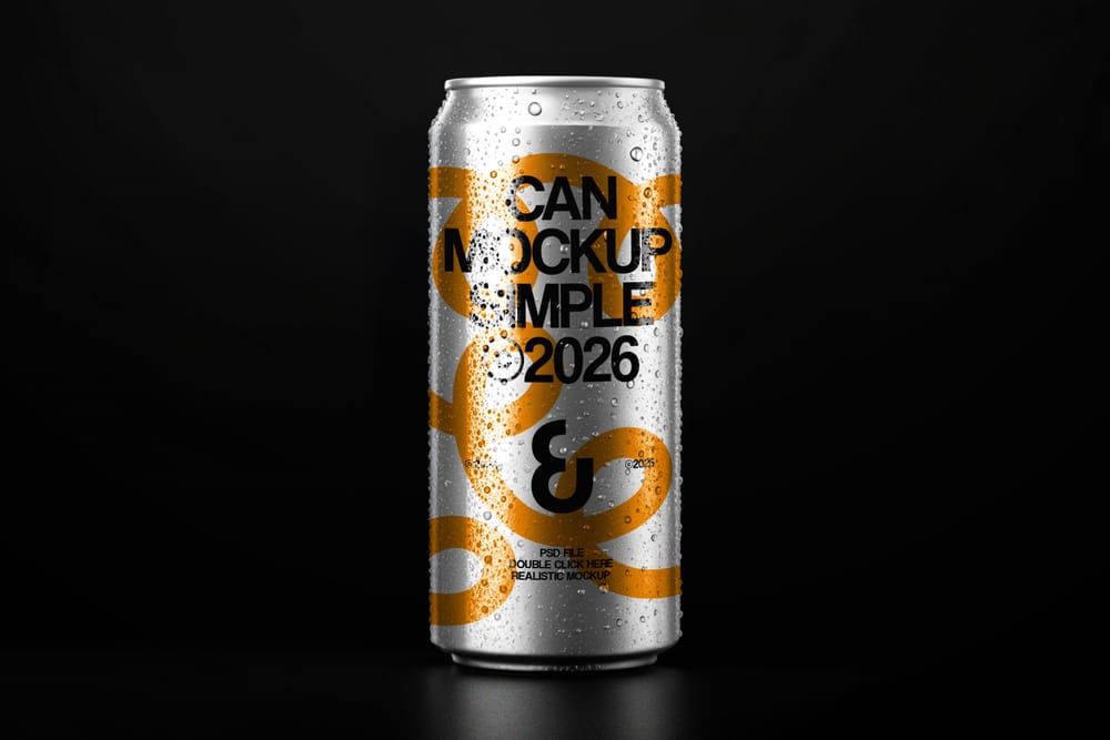 Soda Can Mockup