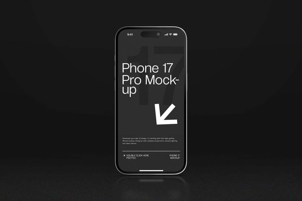 Midnight Phone 17 Pro Mockup
