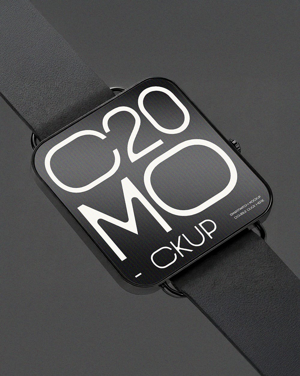 Modern Smartwatch Portrait Mockup
