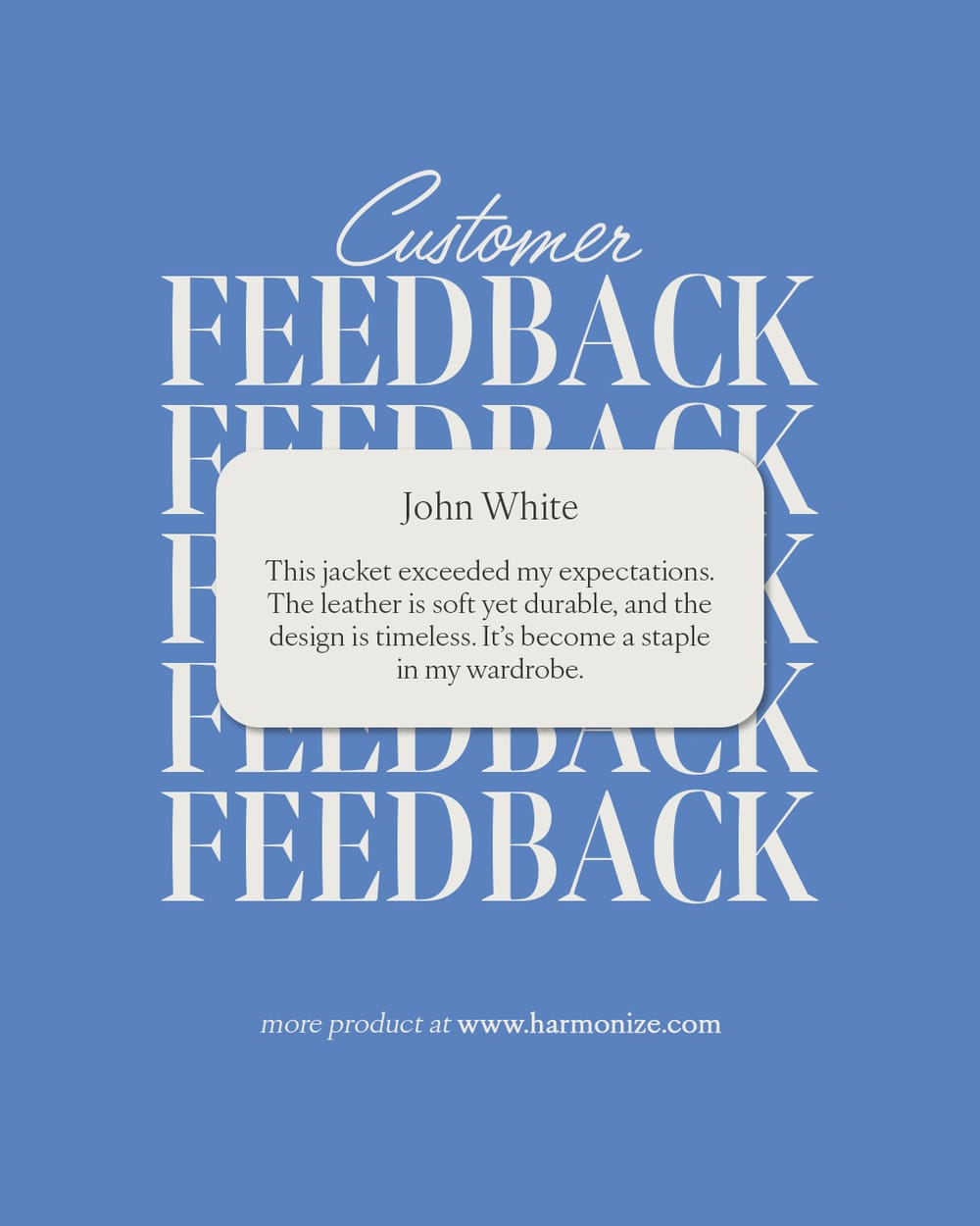 Customer Feedback Harmonize Instagram Post